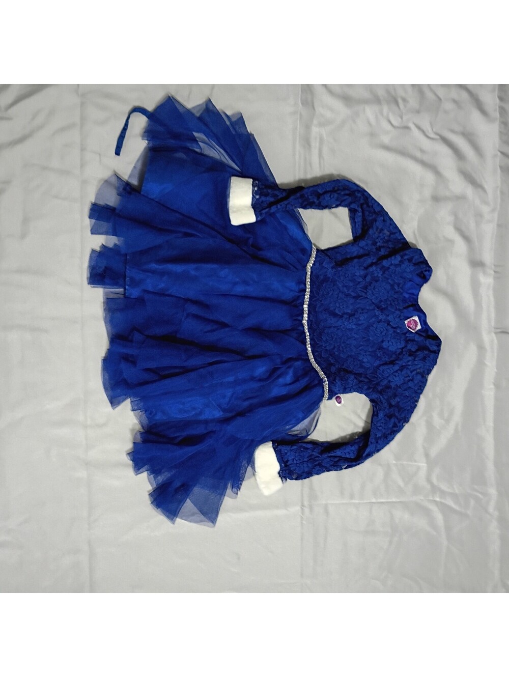 Dollie & Me Royal Blue Lace and Tulle Dress
